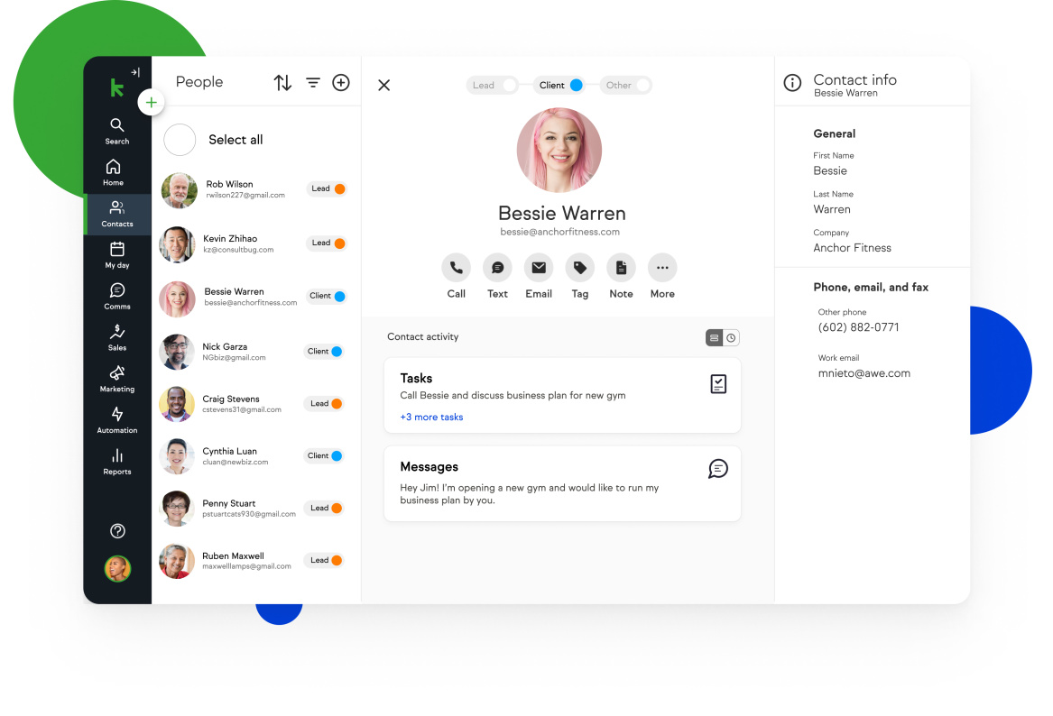 Keap online CRM software